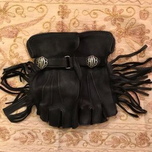 Fingerless HD motorcycle gloves